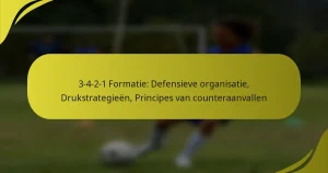 3-4-2-1 Formatie: Defensieve organisatie, Drukstrategieën, Principes van counteraanvallen