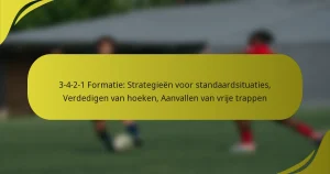 3-4-2-1 Formatie: Strategieën voor standaardsituaties, Verdedigen van hoeken, Aanvallen van vrije trappen