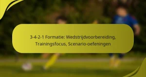 3-4-2-1 Formatie: Wedstrijdvoorbereiding, Trainingsfocus, Scenario-oefeningen